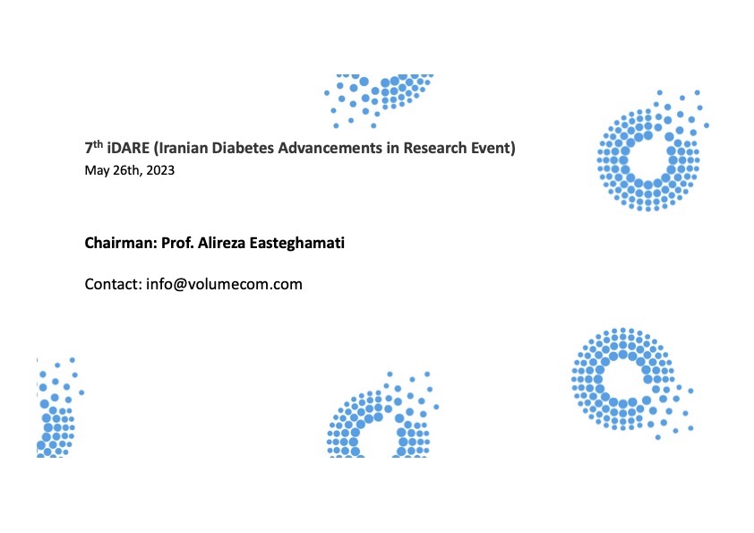 7th iDARE (Iranian Diabetes Advancements in Research Event)